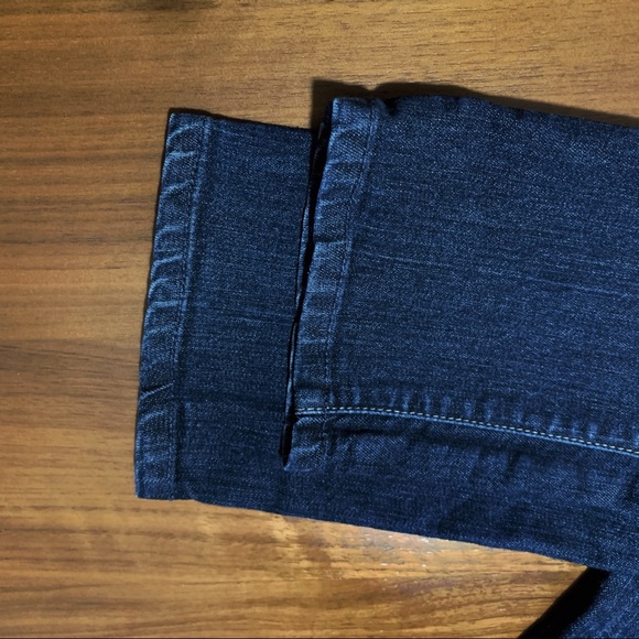 7 For All Mankind Dark Wash Straight Leg Jeans - Picture 7 of 9